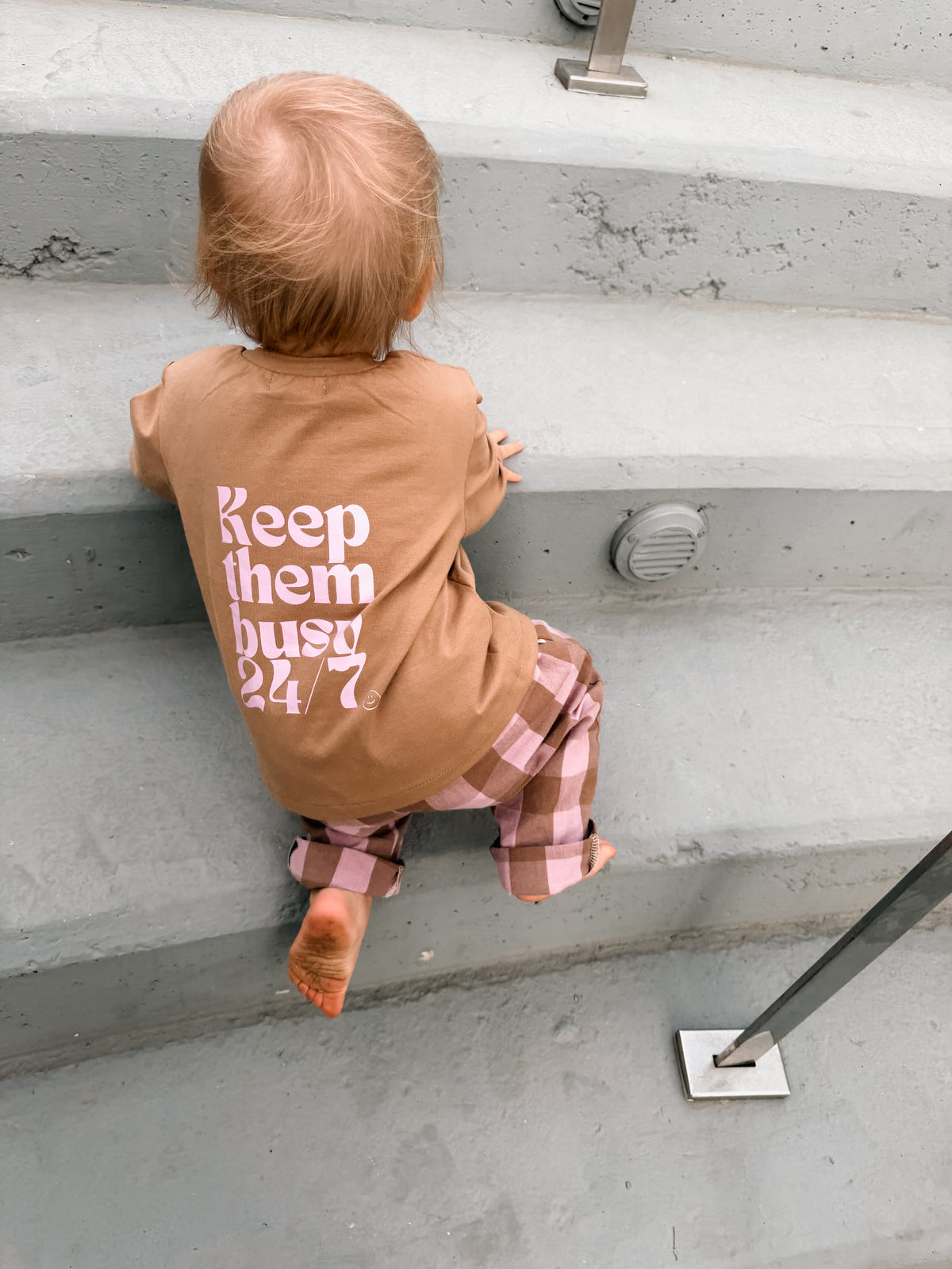 BAGGY PANTS ROSE BROWN KARO