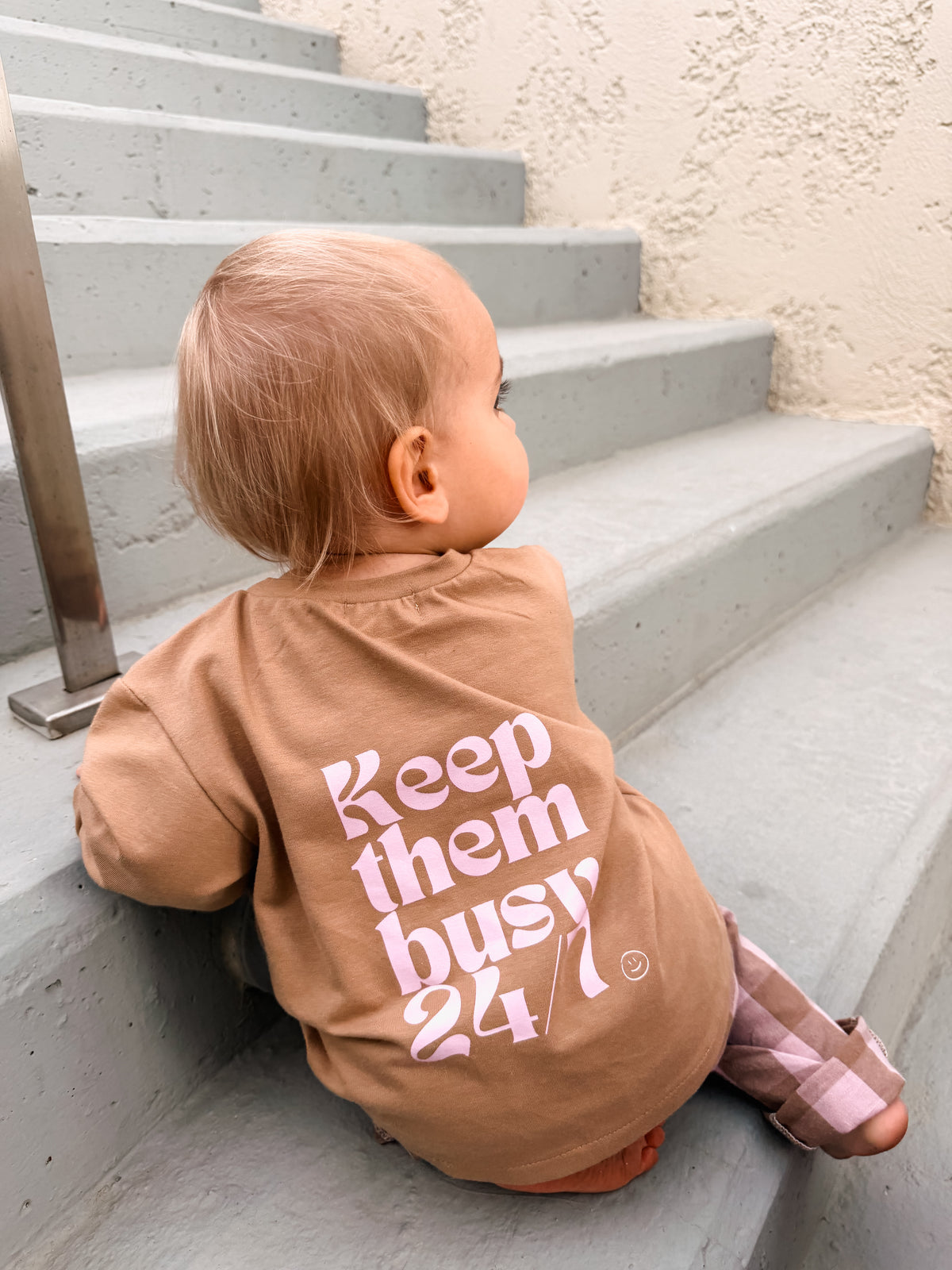 OVERSIZE LONGSLEEVE BUSY CAMEL