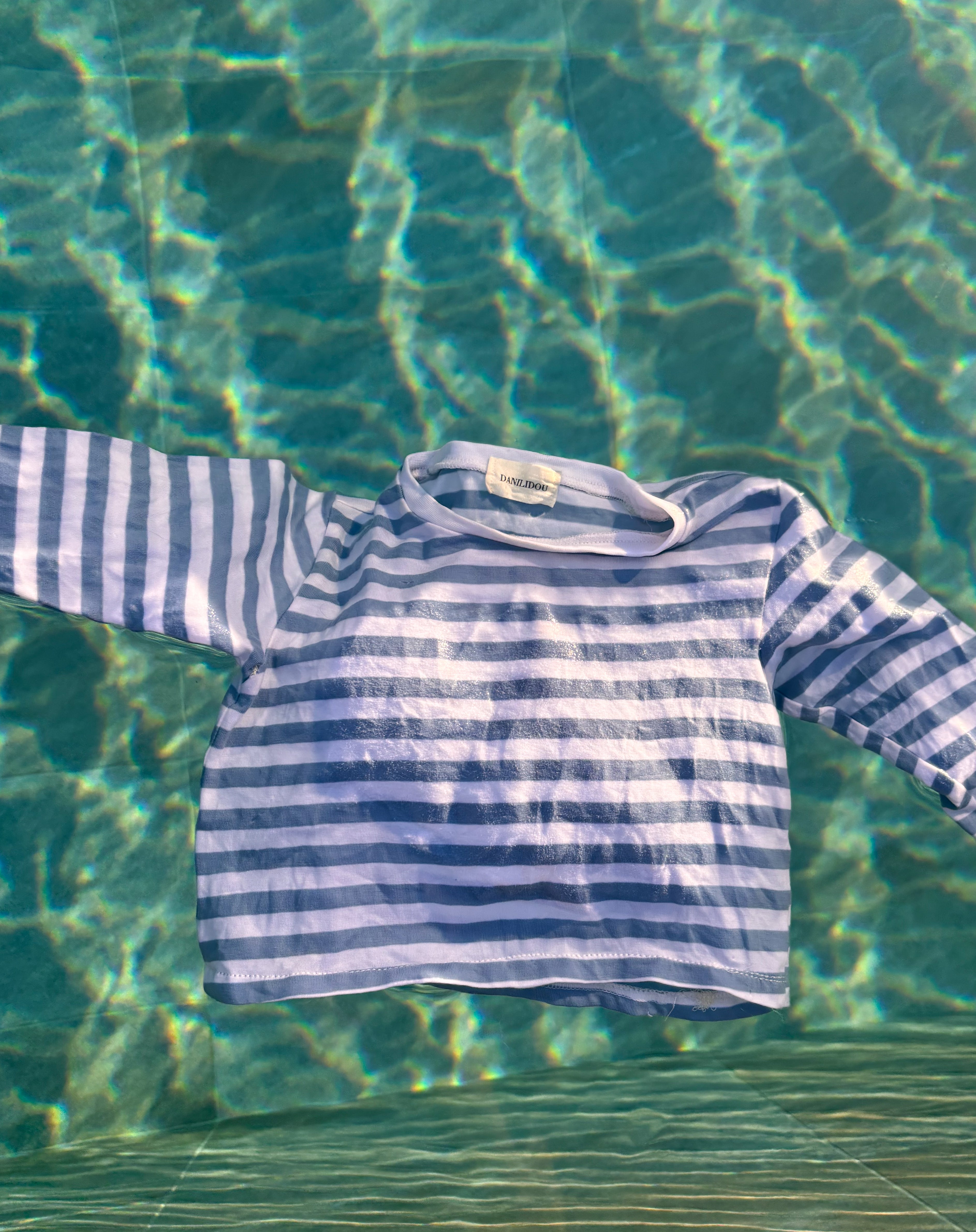 OVERSIZE LONGSLEEVE STRIPES ICEBLUE
