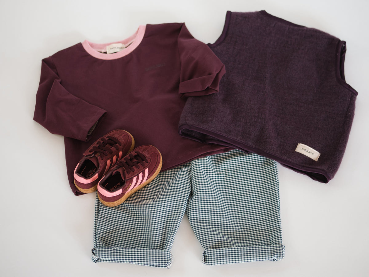 OVERSIZE MERINOWESTE DARK PLUM