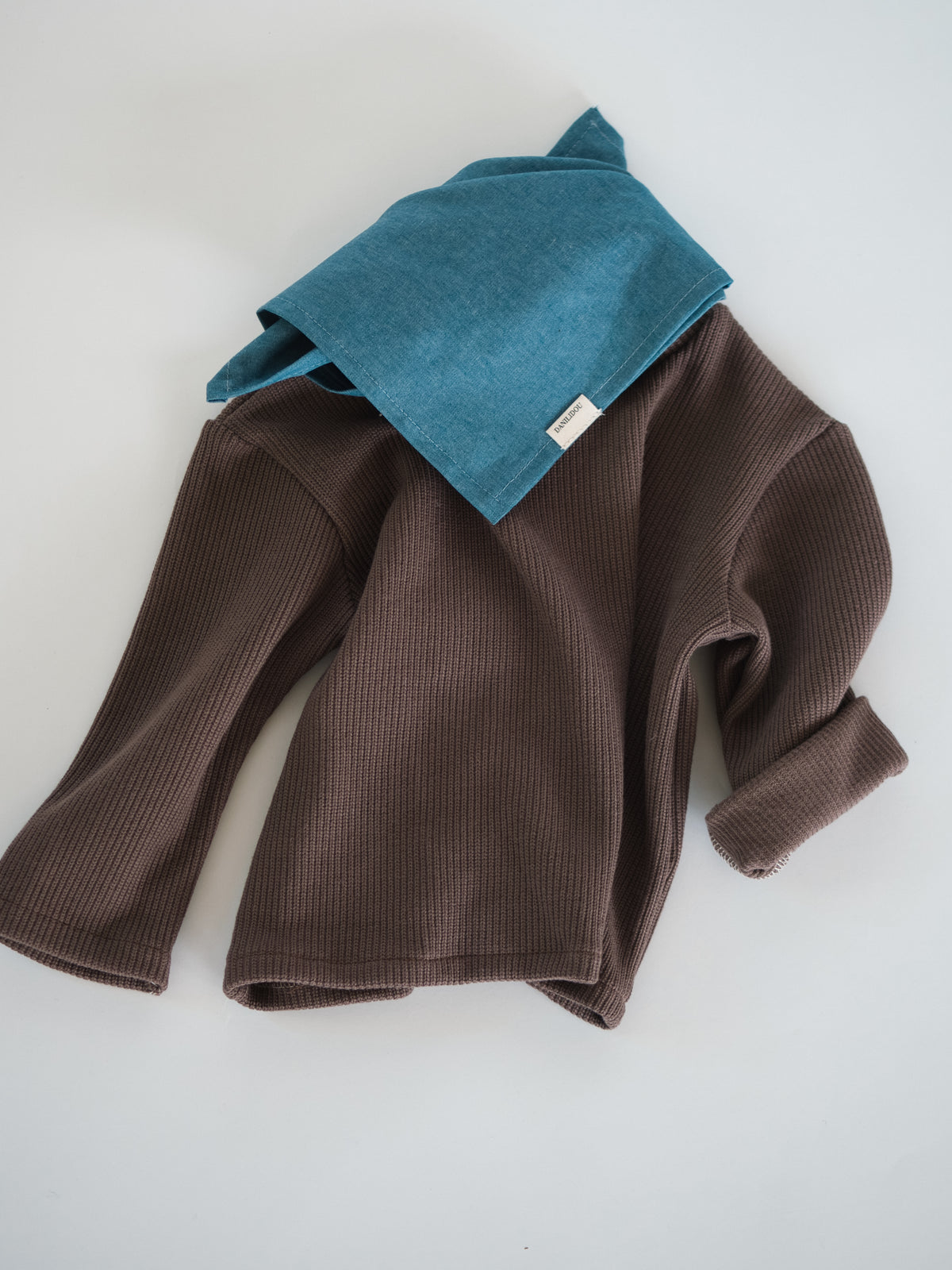 OVERSIZE KNIT PULLOVER BROWN