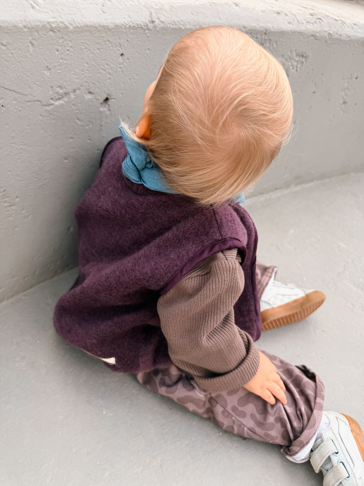 OVERSIZE KNIT PULLOVER BROWN