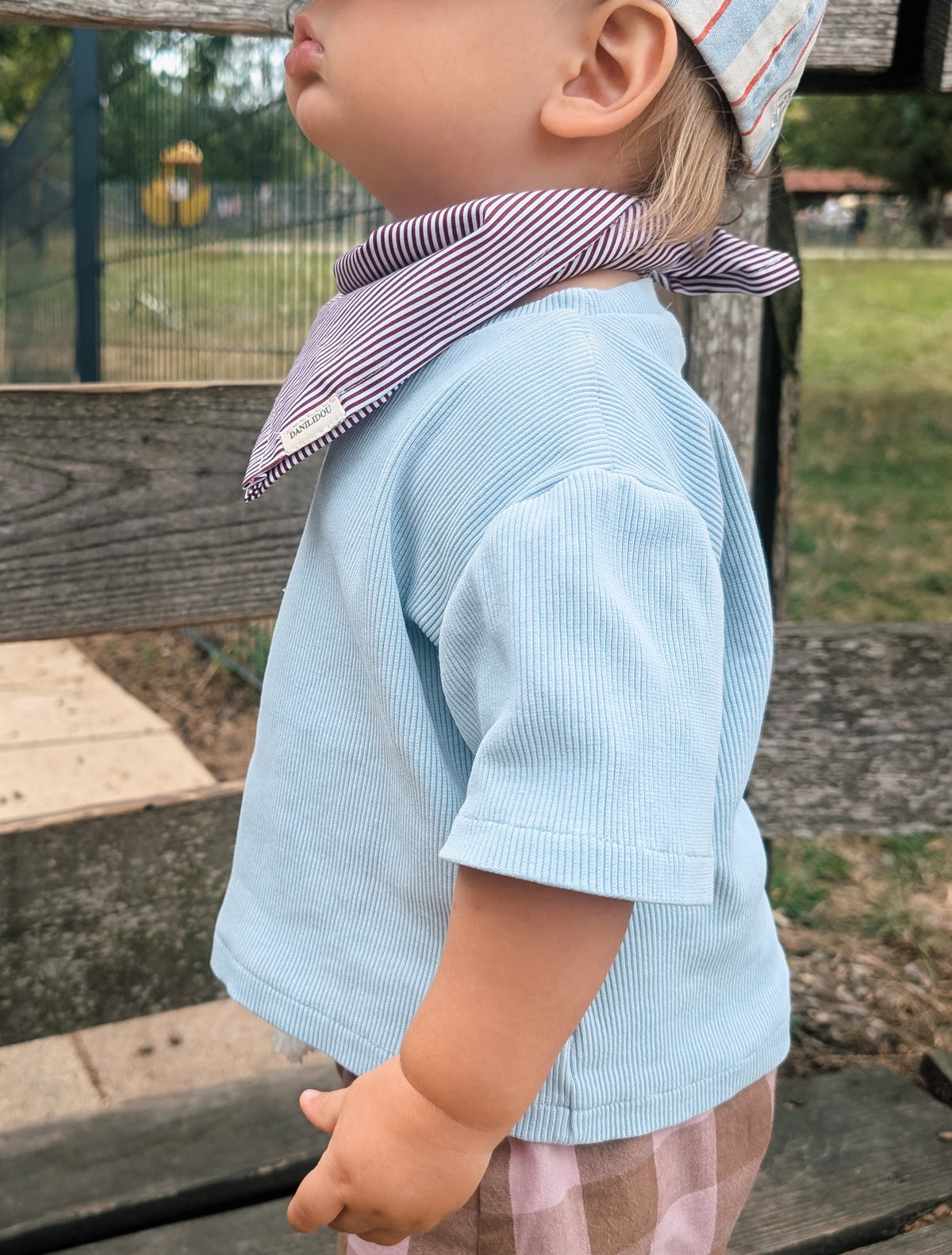 OVERSIZE T-SHIRT HEAVY ICEBLUE